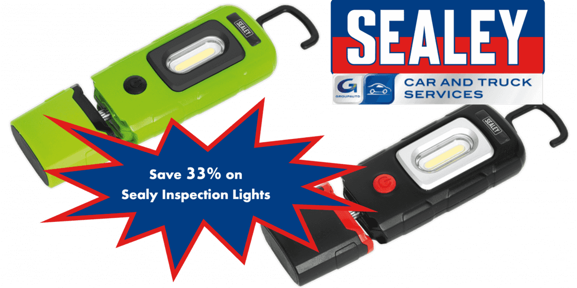 Sealy Inspection lights in our Fabruary offer